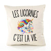 Housse de Coussin Les Licornes c’est la vie