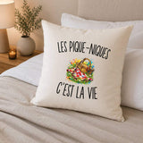Housse de Coussin Les Pique-Niques c’est la vie