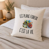 Housse de Coussin Les Plans Foireux c’est la vie