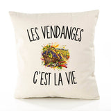 Housse de Coussin Les Vendanges c’est la vie