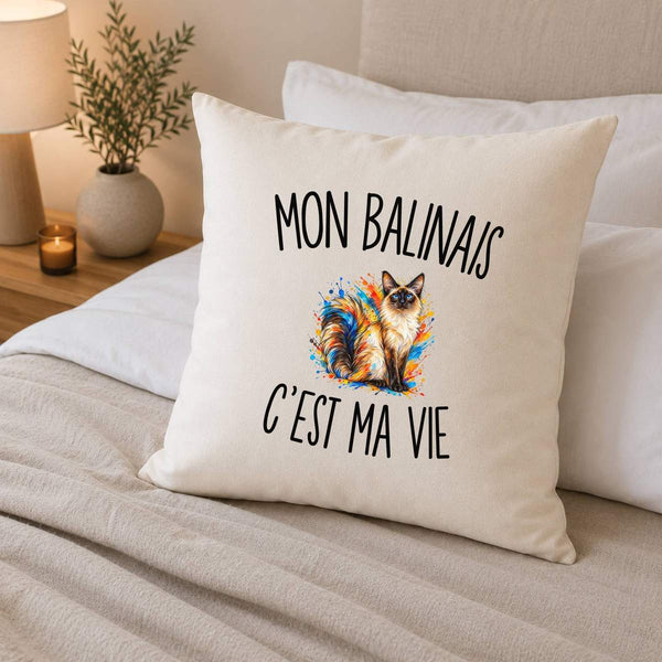 Housse de Coussin Mon Balinais c’est ma vie