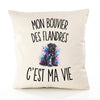 Housse de Coussin Mon Bouvier des Flandres c’est ma vie