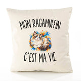 Housse de Coussin Mon Ragamuffin c’est ma vie