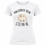 T-shirt de Sport Femme Mon Coton de Tuléar c'est ma vie