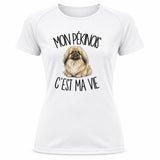 T-shirt de Sport Femme Mon Pékinois c'est ma vie