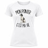 T-shirt de Sport Femme Mon Pointer c'est ma vie