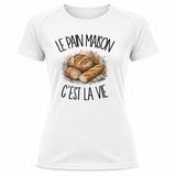 T-shirt de Sport Femme Le pain maison c'est la vie