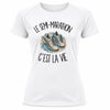 T-shirt de Sport Femme Le semi-marathon c'est la vie