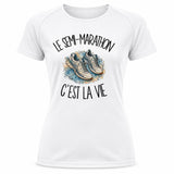 T-shirt de Sport Femme Le semi-marathon c'est la vie