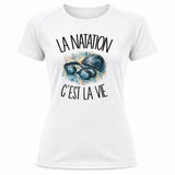T-shirt de Sport Femme La natation c'est la vie