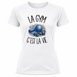 T-shirt de Sport Femme La gym c'est la vie