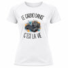 T-shirt de Sport Femme Le cardio dance c'est la vie