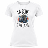 T-shirt de Sport Femme La boxe c'est la vie