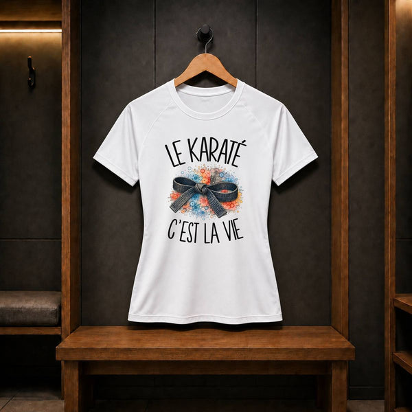 T-shirt de Sport Femme Le karaté c'est la vie