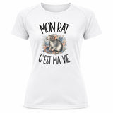 T-shirt de Sport Femme Mon rat c'est ma vie