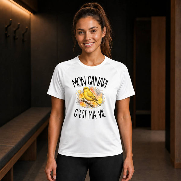 T-shirt de Sport Femme Mon canari c'est ma vie