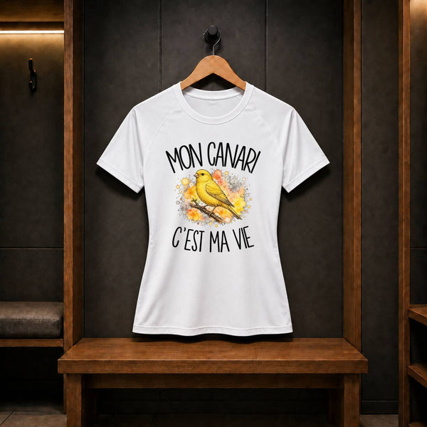 T-shirt de Sport Femme Mon canari c'est ma vie