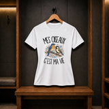T-shirt de Sport Femme Mes oiseaux c'est ma vie