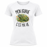 T-shirt de Sport Femme Mon iguane c'est ma vie