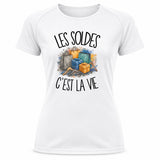 T-shirt de Sport Femme Les soldes c'est la vie