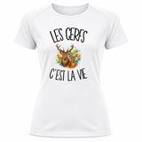 T-shirt de Sport Femme Les cerfs c'est la vie