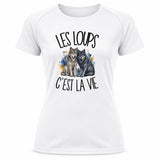 T-shirt de Sport Femme Les loups c'est la vie