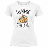 T-shirt de Sport Femme Les pumas c'est la vie