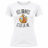T-shirt de Sport Femme Les girafes c'est la vie