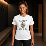 T-shirt de Sport Femme Les zèbres c'est la vie