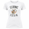 T-shirt de Sport Femme Les rennes c'est la vie