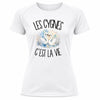 T-shirt de Sport Femme Les cygnes c'est la vie