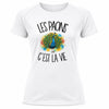T-shirt de Sport Femme Les paons c'est la vie