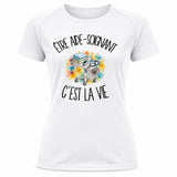 T-shirt de Sport Femme Être aide-soignant c'est la vie