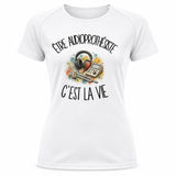 T-shirt de Sport Femme Être audioprothésiste c'est la vie