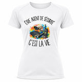 T-shirt de Sport Femme Être agent de sécurité c'est la vie