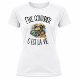 T-shirt de Sport Femme Être couturier c'est la vie