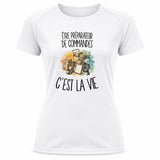 T-shirt de Sport Femme Être préparateur de commandes c'est la vie