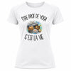 T-shirt de Sport Femme Être prof de yoga c'est la vie