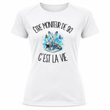 T-shirt de Sport Femme Être moniteur de ski c'est la vie