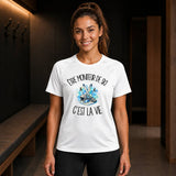 T-shirt de Sport Femme Être moniteur de ski c'est la vie