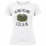 T-shirt de Sport Femme La taille des haies c'est la vie