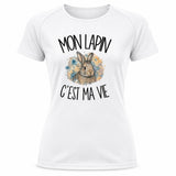 T-shirt de Sport Femme Mon lapin c'est ma vie