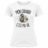 T-shirt de Sport Femme Mon canard c'est ma vie
