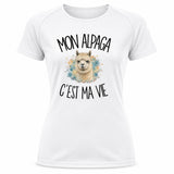 T-shirt de Sport Femme Mon alpaga c'est ma vie
