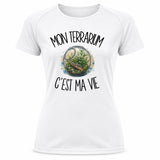 T-shirt de Sport Femme Mon terrarium c'est ma vie
