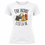 T-shirt de Sport Femme Être factrice c'est la vie