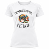 T-shirt de Sport Femme Être monitrice d'auto-école c'est la vie
