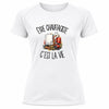 T-shirt de Sport Femme Être chauffagiste c'est la vie
