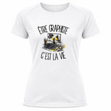 T-shirt de Sport Femme Être graphiste c'est la vie