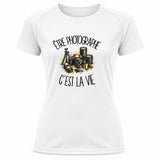 T-shirt de Sport Femme Être photographe c'est la vie